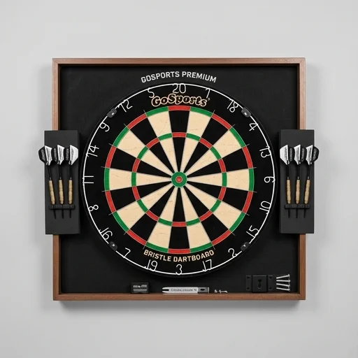 GoSports Premium Bristle Dartboard Set